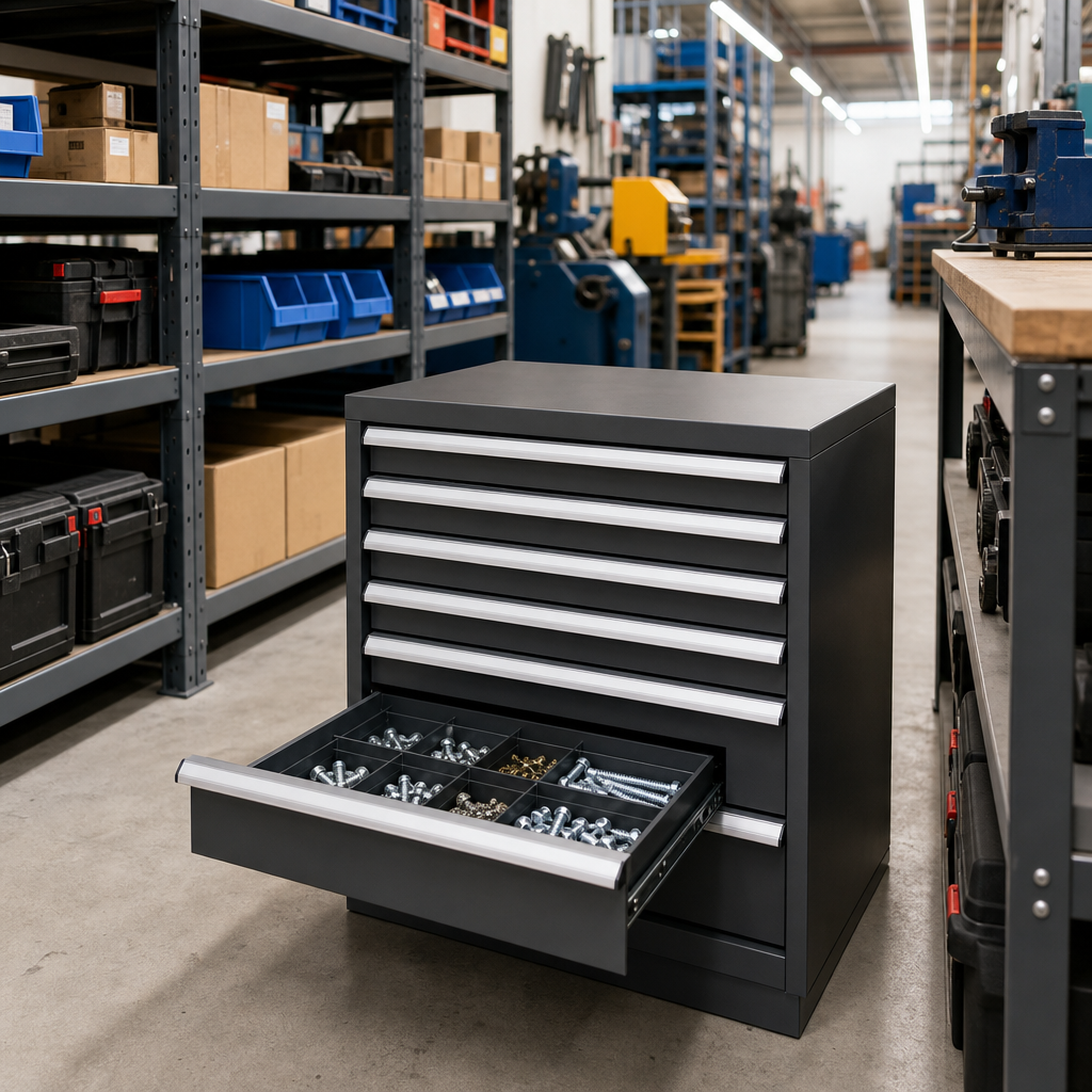 Steel Multi-Drawer Tool Storage Cabinet 800 x 525 x 550mm