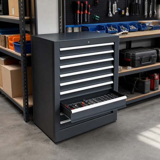 Steel Multi Drawer Tool Storage Cabinet 800x1050x550mm