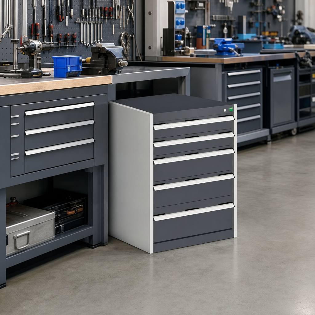 Steel Multi Drawer Tool Storage Cabinet 800x650x525mm
