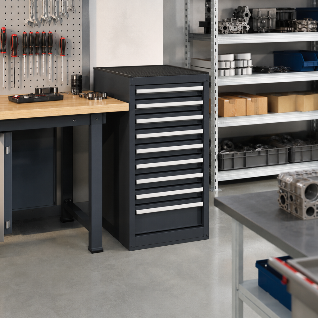 Steel Multi-Drawer Tool Storage Cabinet 900 x 525 x 525mm
