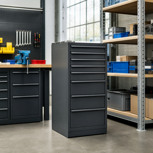 Steel Multi Drawer Tool Storage Cabinets 1000h x 525w x 550d mm
