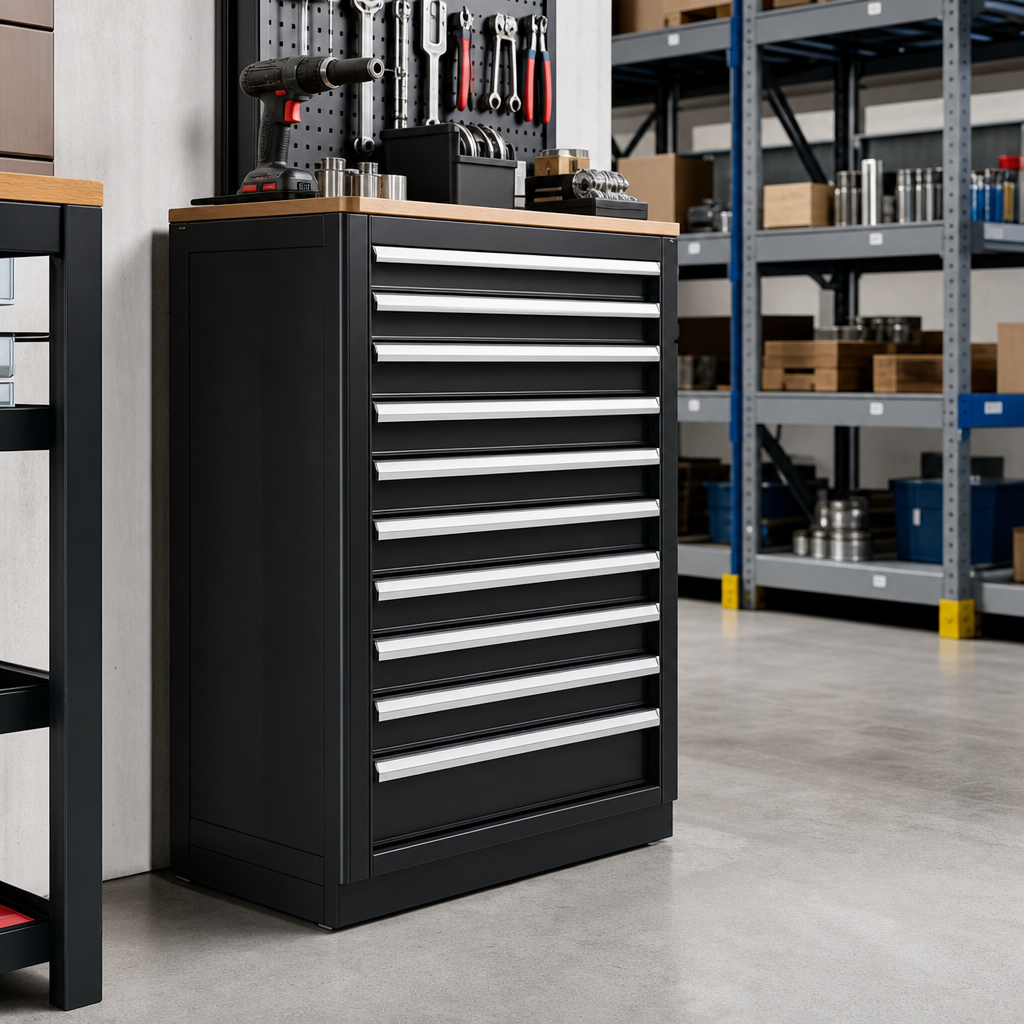 Steel Multi Drawer Tool Storage Cabinets 1000x1050x550mm