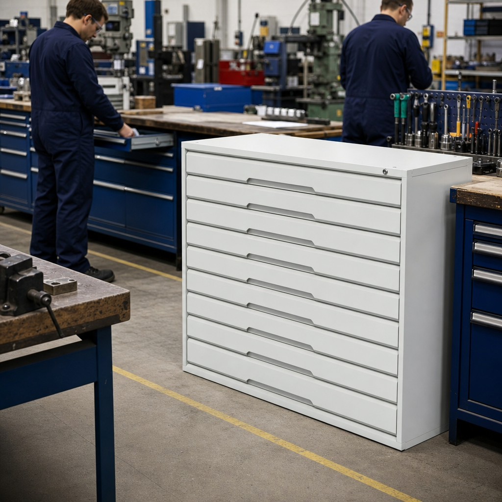 Steel Multi Drawer Tool Storage Cabinets 1000x1050x550mm