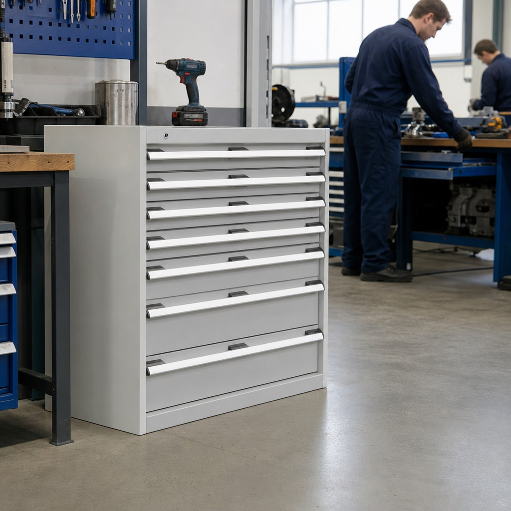 Steel Multi Drawer Tool Storage Cabinets 800x800x650mm