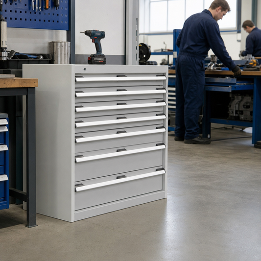 Steel Multi Drawer Tool Storage Cabinets 800x800x650mm