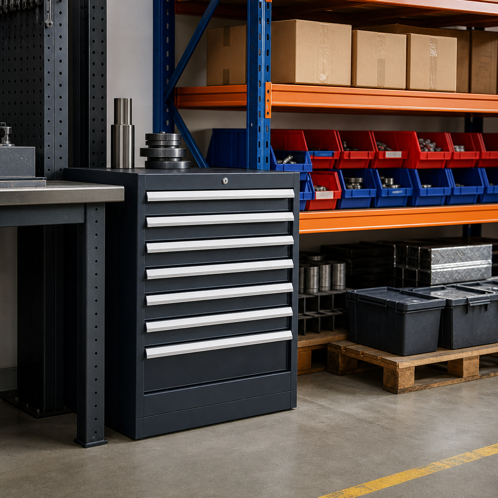 Steel Multi Drawer Tool Storage Cabinets 900x800x550mm