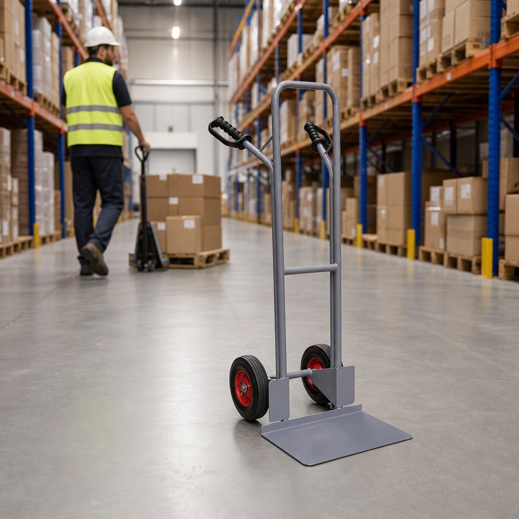 Steel Platform Truck with Fixed Toe Plate 200kg Capacity