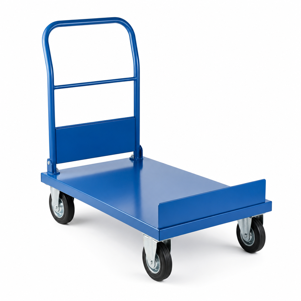 Steel Platform Truck with Fixed Toe Plate 200kg Capacity