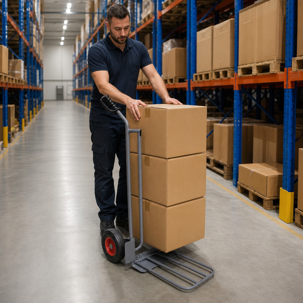 Steel Platform Truck with Solid Rubber Wheels 250 kg Capacity