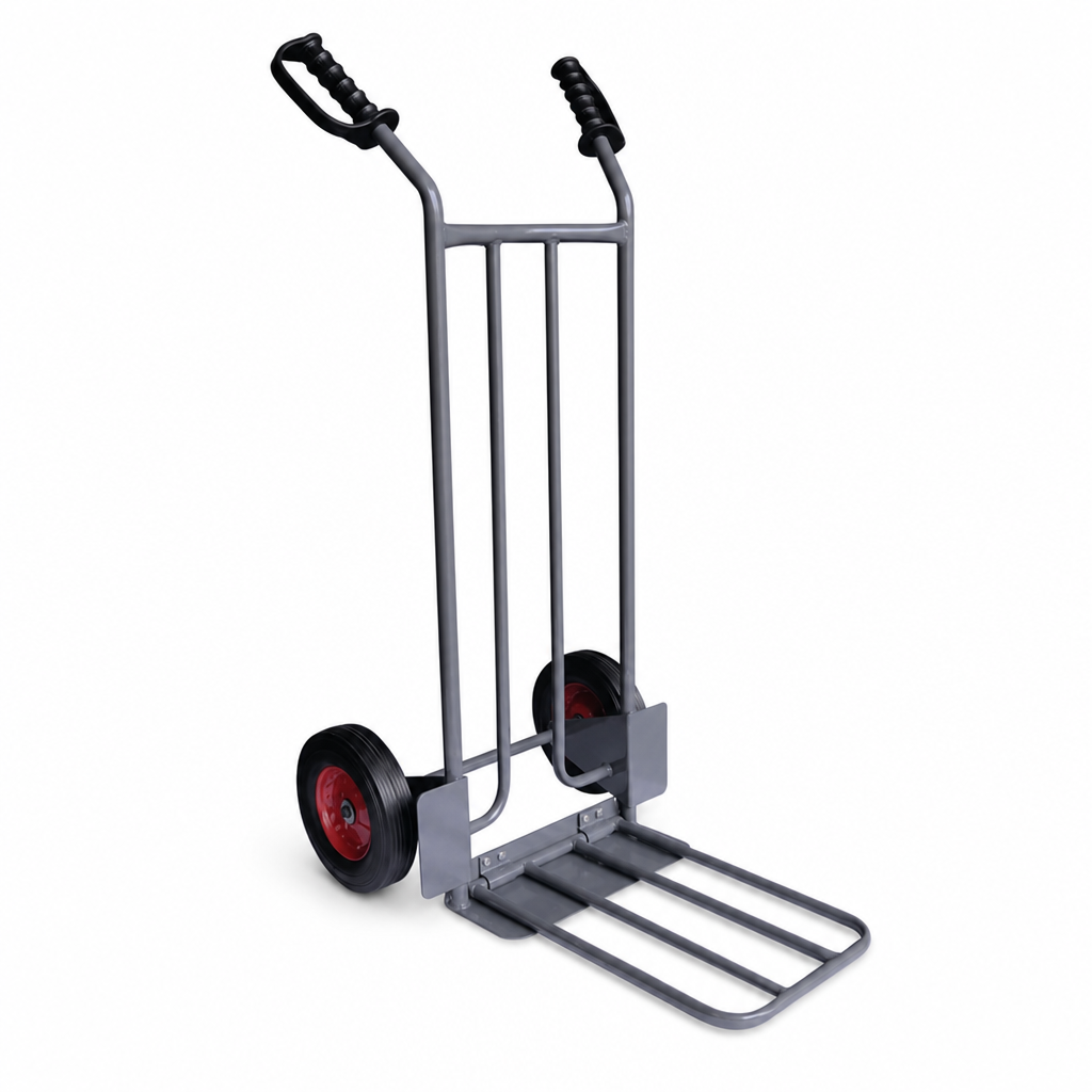 Steel Platform Truck with Solid Rubber Wheels 250 kg Capacity