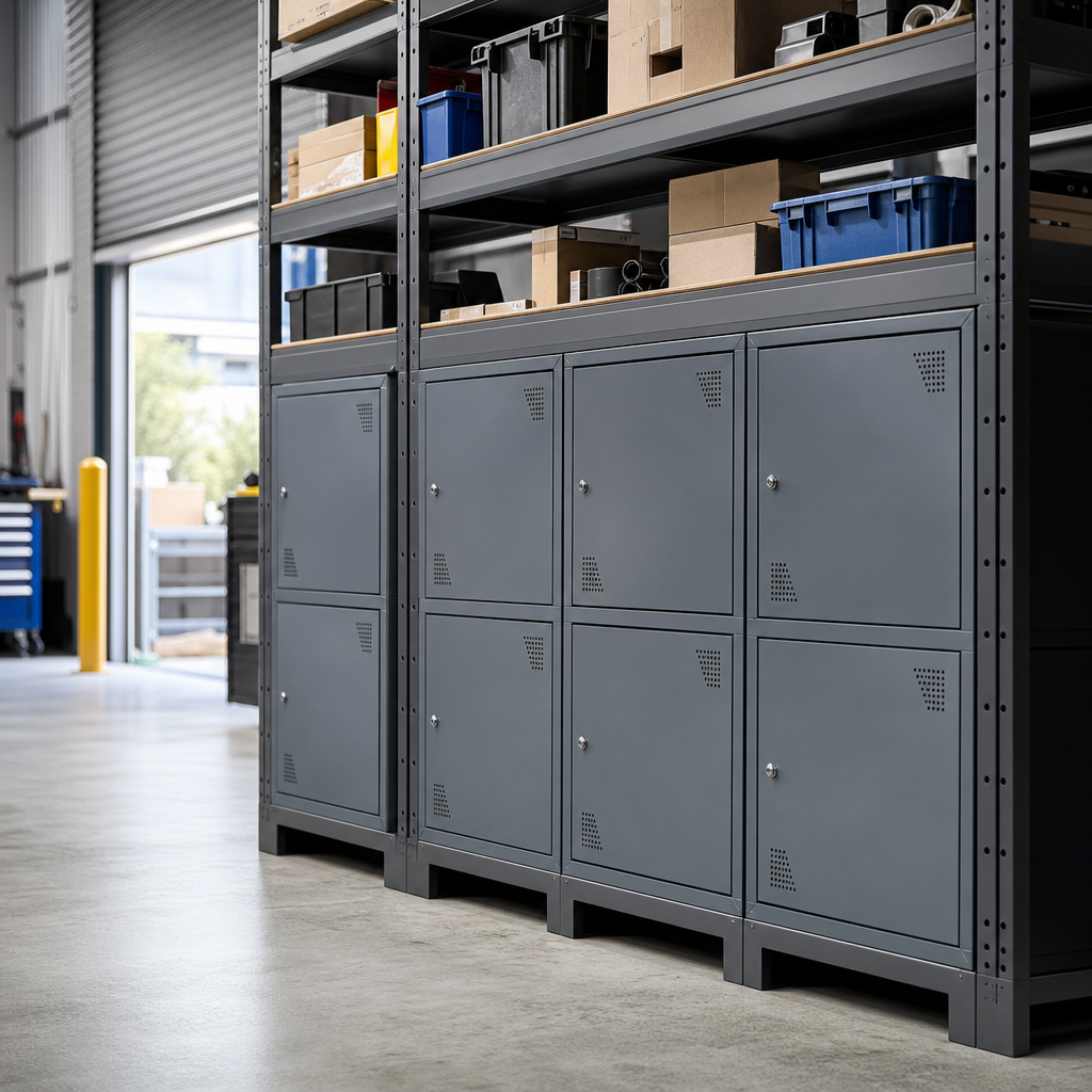 Steel Plinths for Cube Lockers