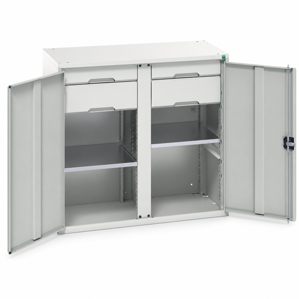Steel PPE Cupboard with 4 Drawers 1000x1050x550mm