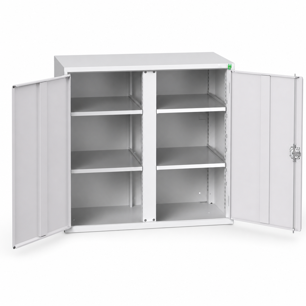 Steel PPE Storage Cupboard with 4 Shelves 1000x1050x550mm