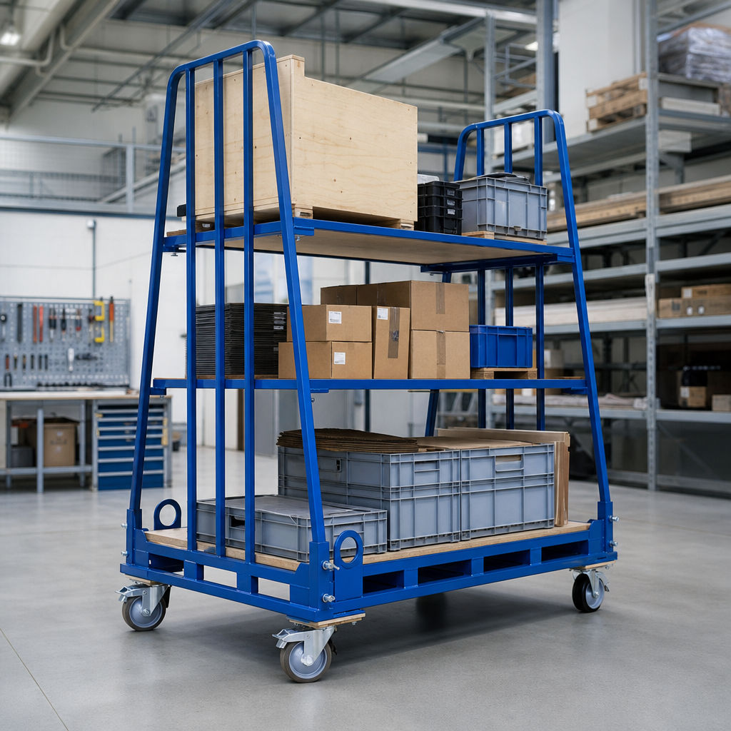 Steel Roll Pallets with A Frame and 600kg Load Capacity