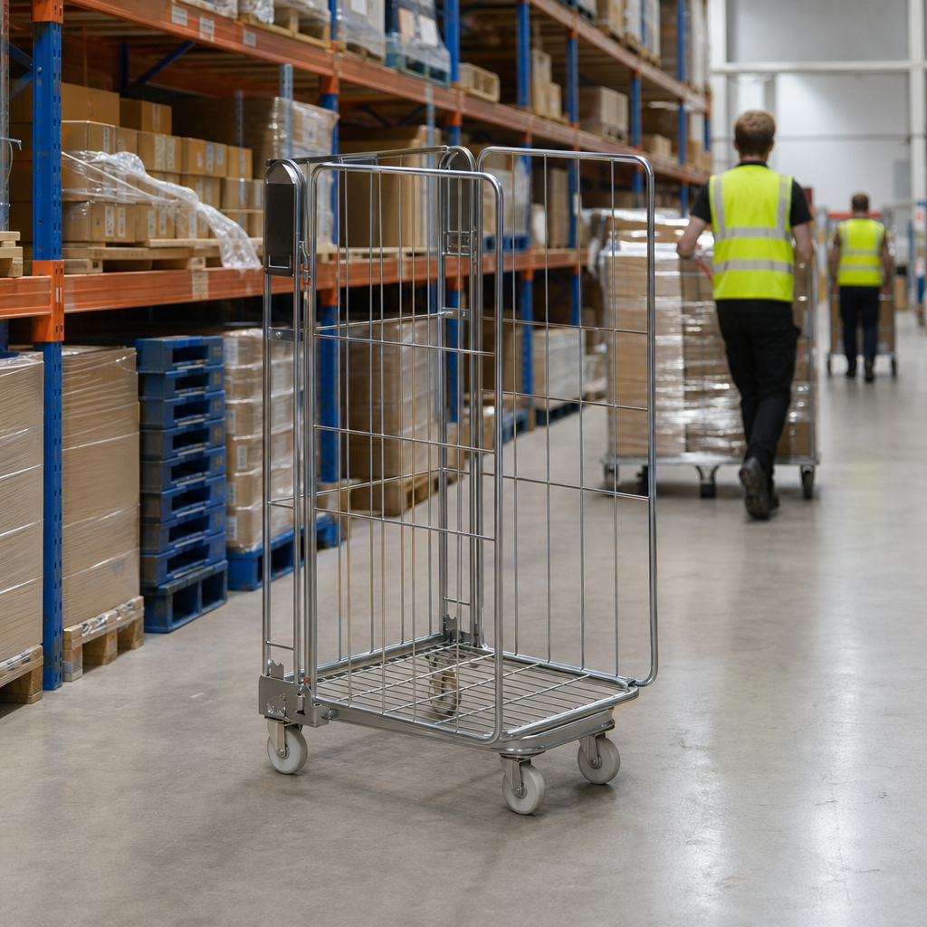 Steel Roll Pallets with A Frame and 600kg Load Capacity
