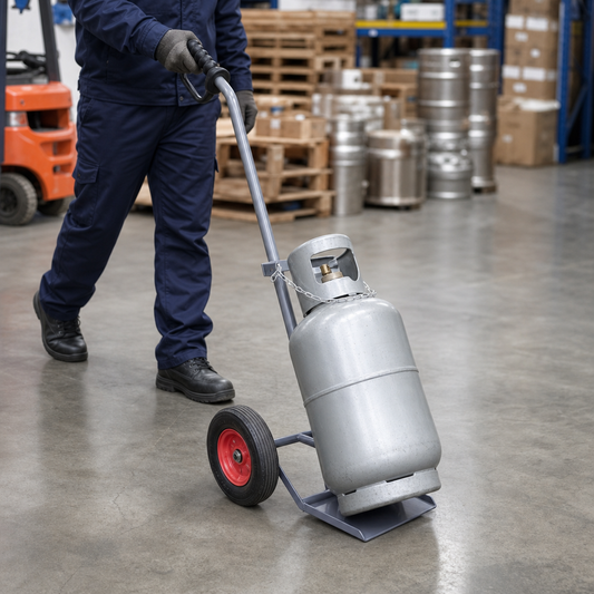 Steel Sack Truck for Single Gas Cylinders 100kg Capacity