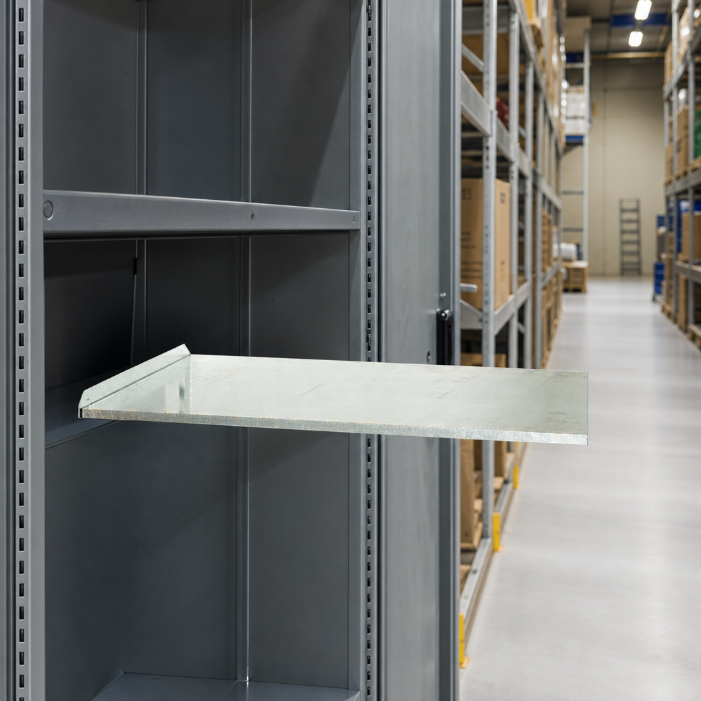 Steel Shelf Accessory for Metal Storage Cupboard 525 x 350mm