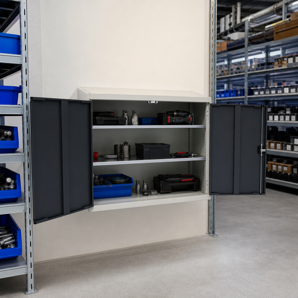 Steel Shelf Cupboard with Adjustable Shelves 1300x550mm