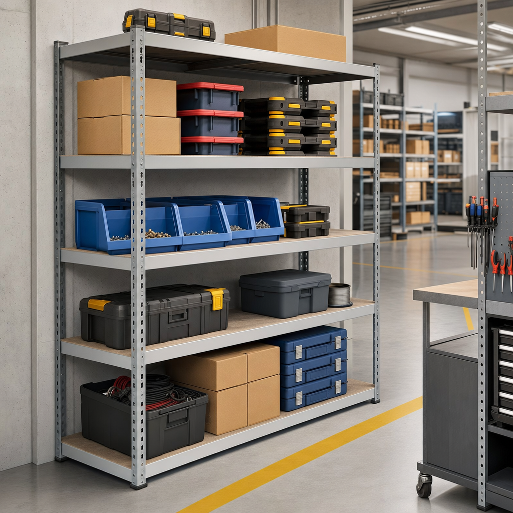 Steel Shelving Bay Bundle 1800h x 450d with 5 Shelves