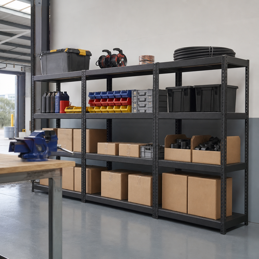 Steel Shelving Bay Bundle with Starter and Add-on Bays, 2000mm High