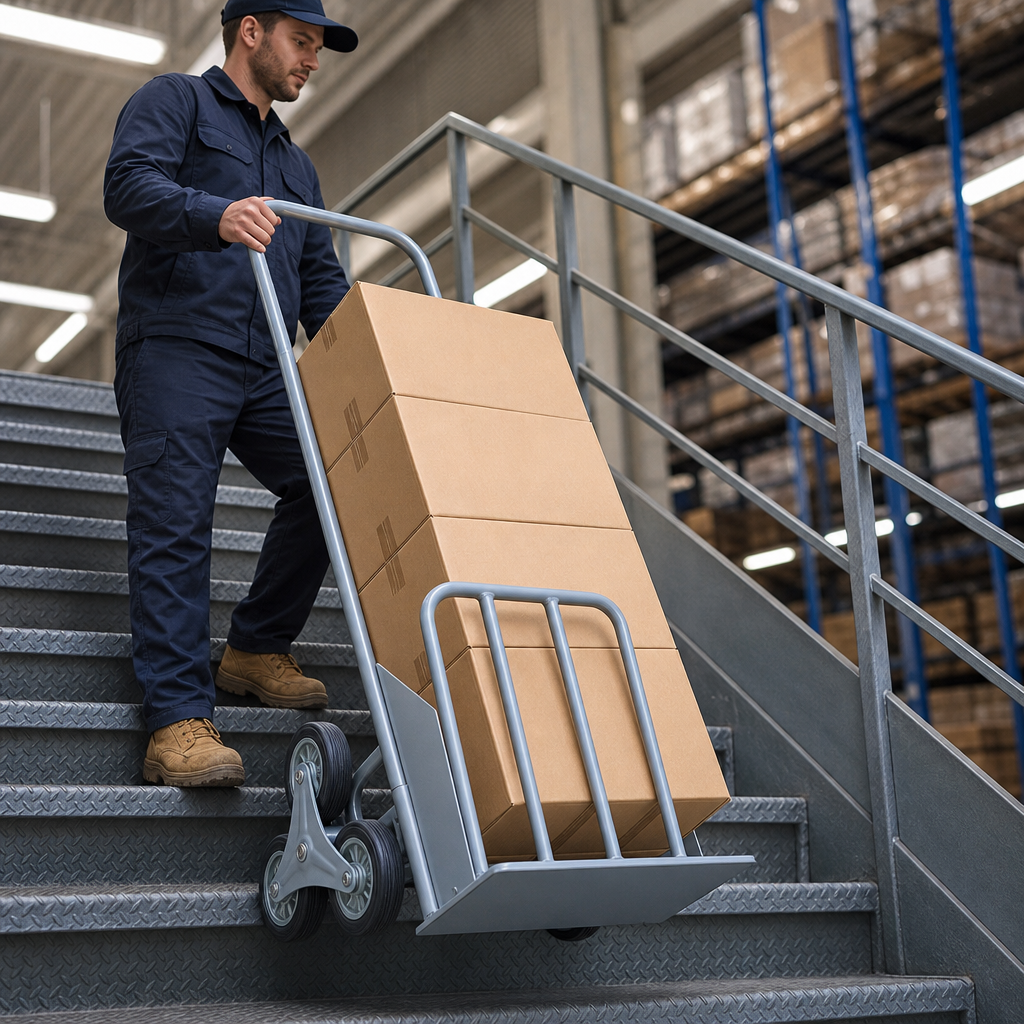 Steel Stair Climbing Hand Sack Truck 250kg Capacity