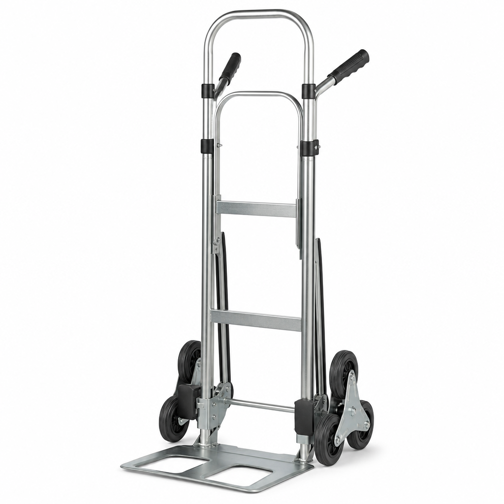 Steel Three Wheeled Folding Stair Climber Sack Truck 120kg