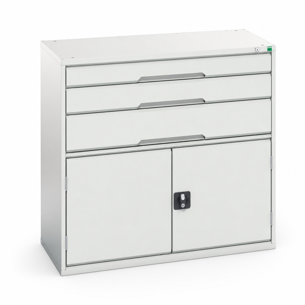 Steel Tool Cabinet with Drawers and Shelf 1000x1050mm