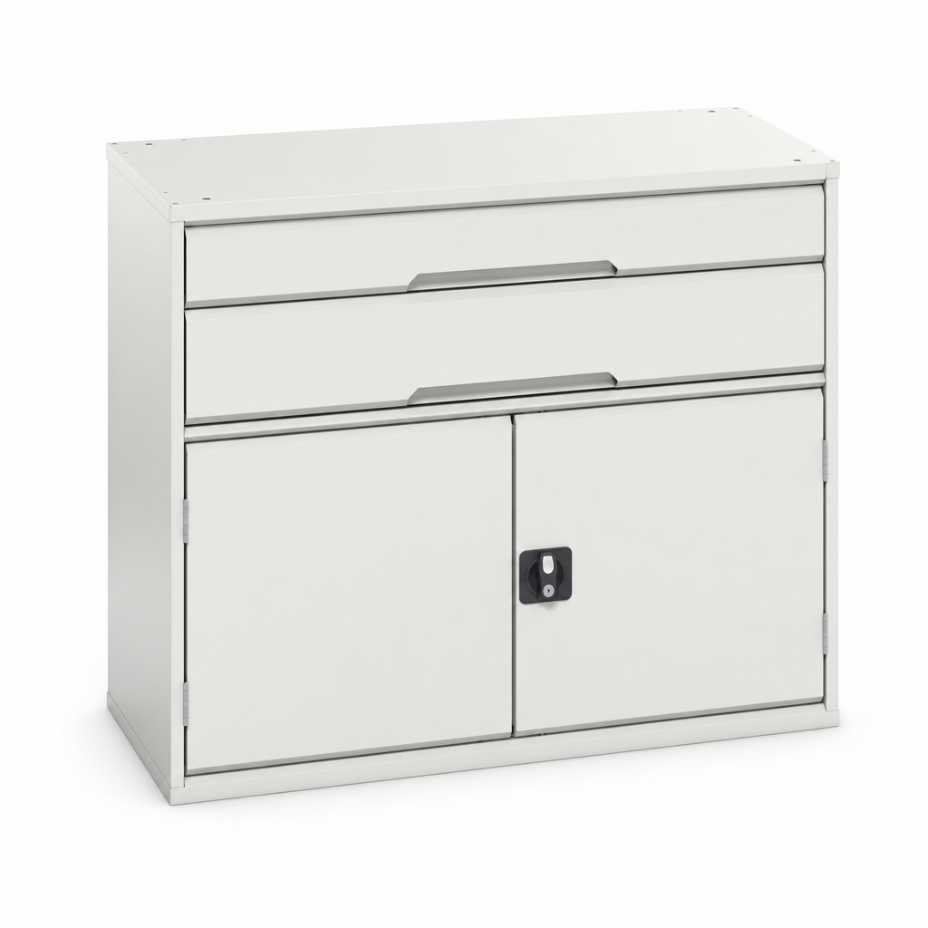 Steel Tool Cabinet with Shelf and Multi-Drawer Storage 900x1050mm