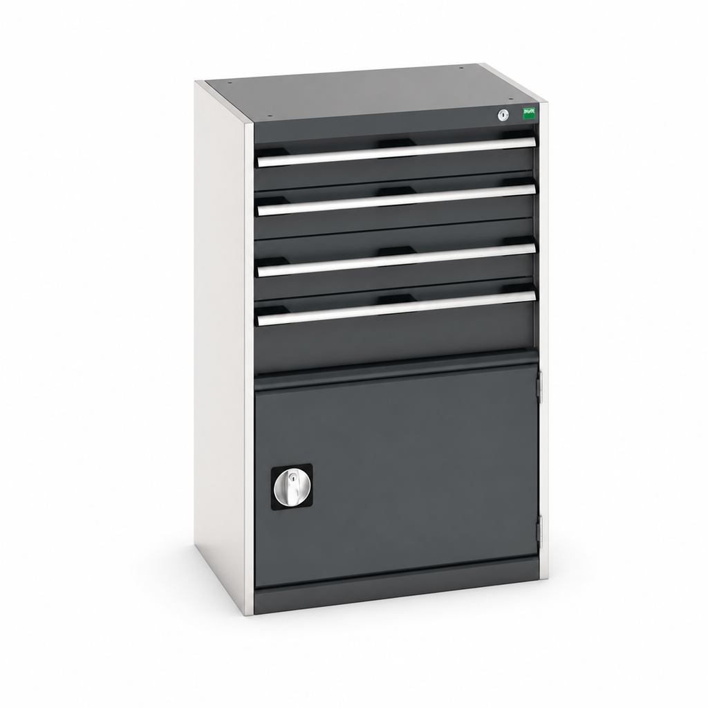 Steel Tool Cupboard With 1 to 4 Drawers and Cupboard Storage