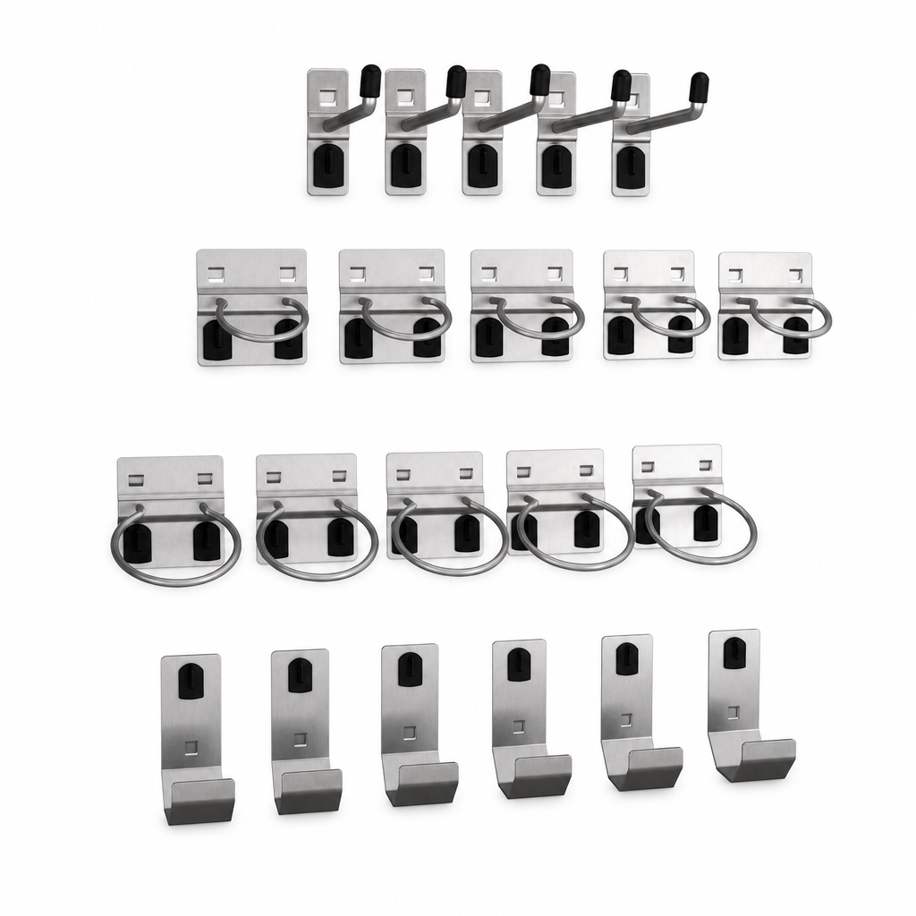 Steel Tool Storage Hook Kit with 21 Hooks