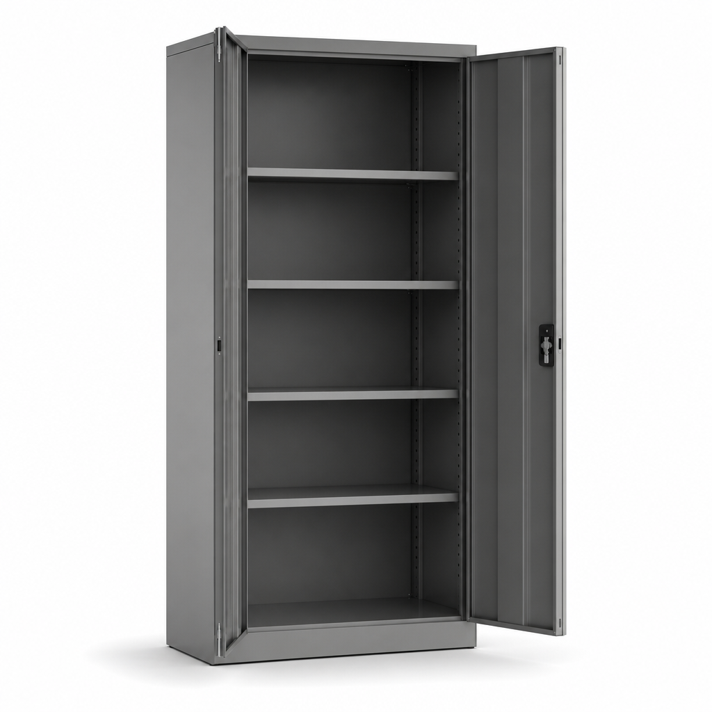 Steel Vision Door Storage Cupboard with Adjustable Shelves