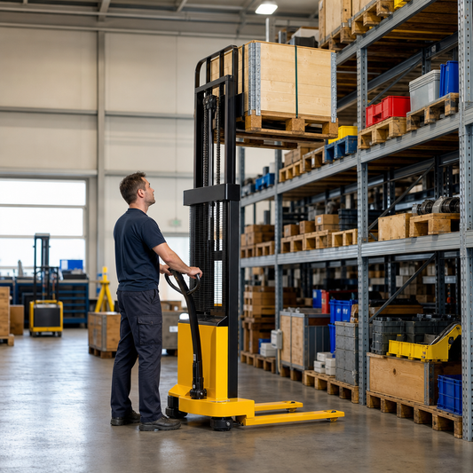 Straddle Pallet Stacker Truck – 1000kg, 1510mm Lift Height