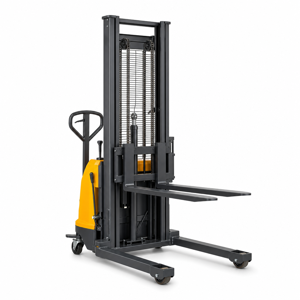 Straddle Pallet Stacker Truck – 1000kg, 1510mm Lift Height