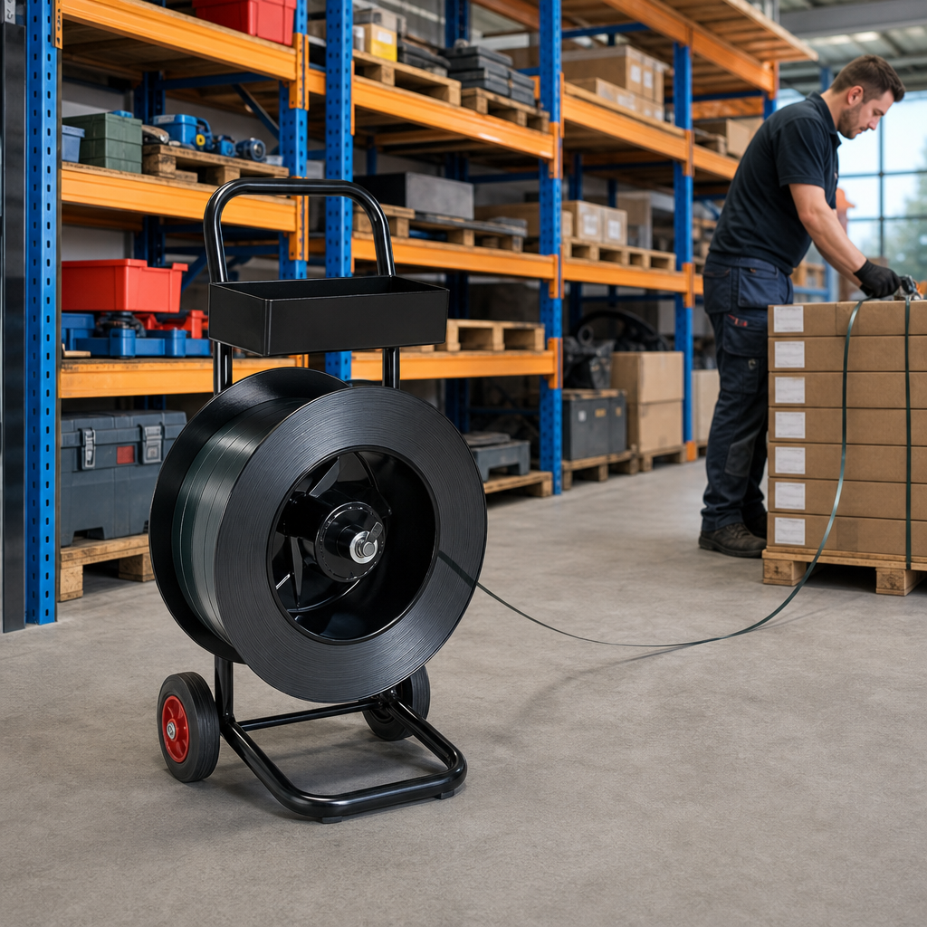 Strapping Trolley Dispenser for Steel Strapping Reels