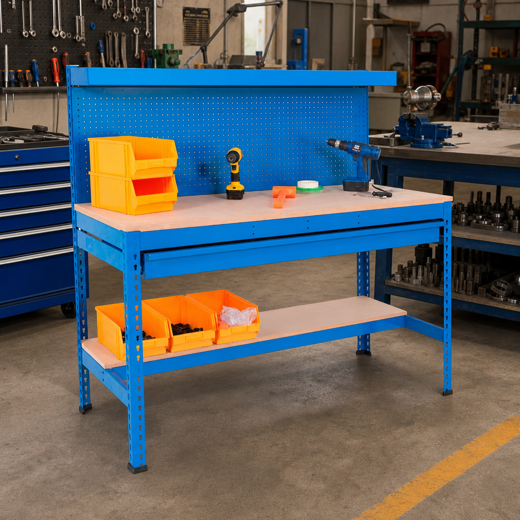 Super Heavy Duty Workstation with Full Width Drawer