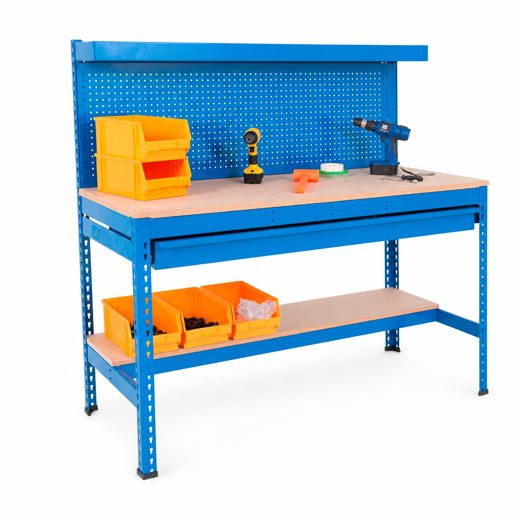 Super Heavy Duty Workstation with Full Width Drawer