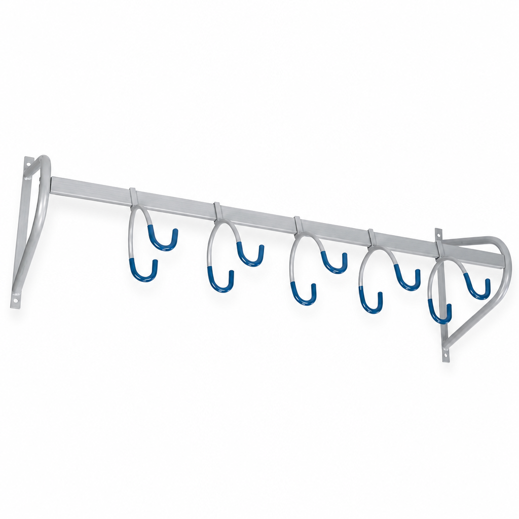 Suspended 5‑Space Bike Parking Rack