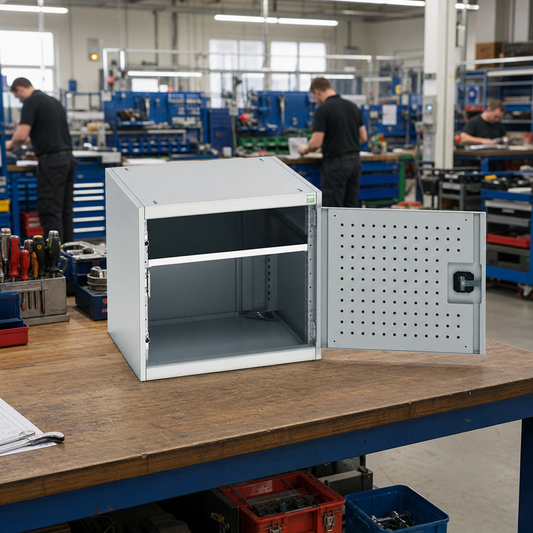 Suspended Tool Cabinets for Cantilever and Framework Workbenches