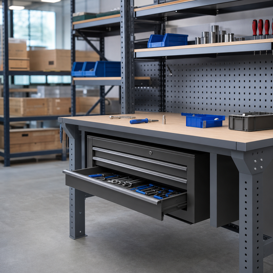 Suspended Tool Cabinets for Cantilever and Framework Workbenches