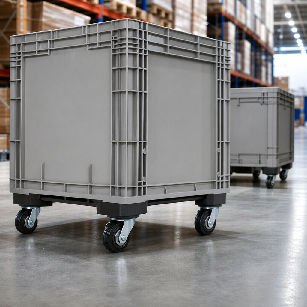 Swivel Castor Set for Euro Pallet Containers