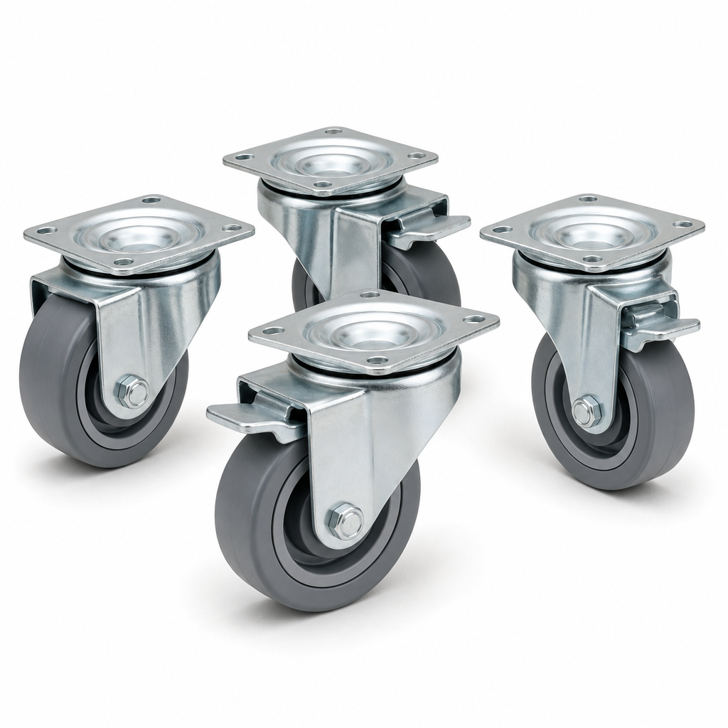 Swivel Castor Set for Euro Pallet Containers