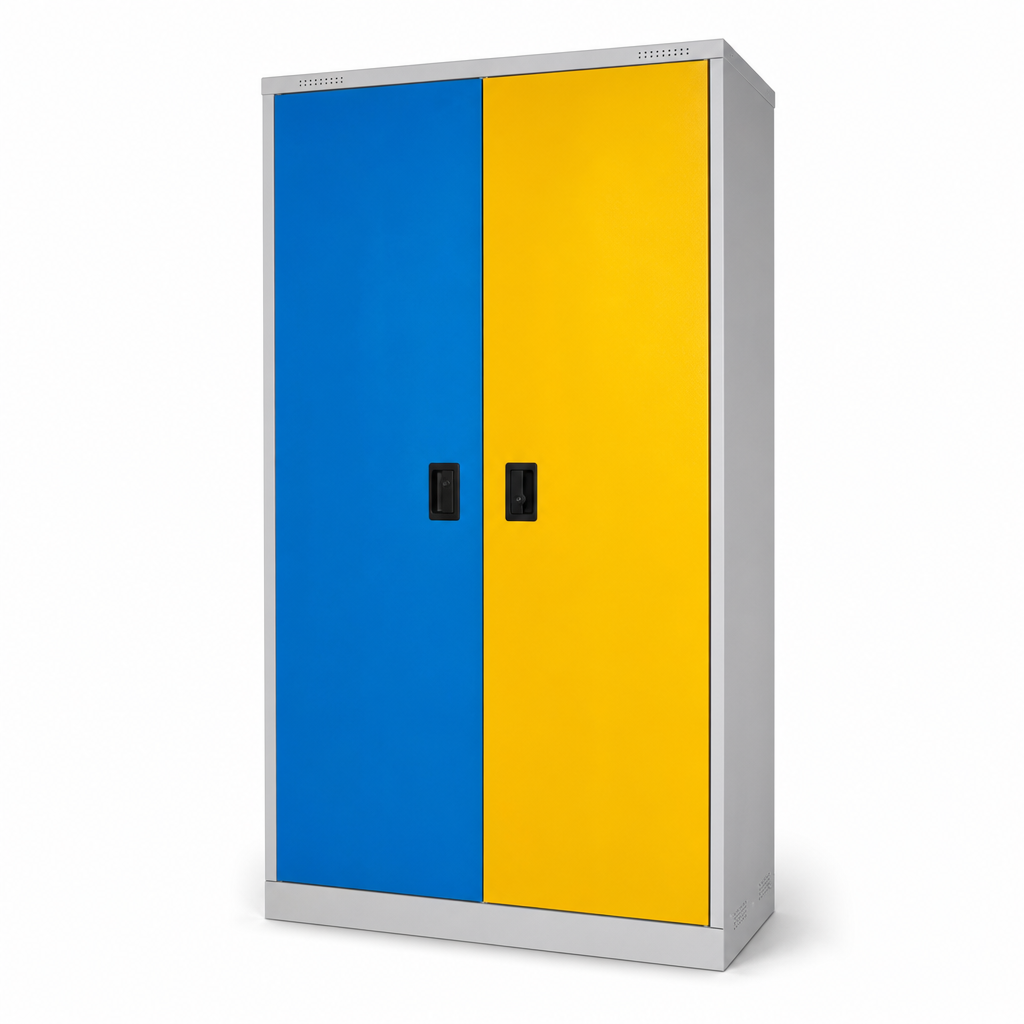 Tall Acid and Alkali Storage Cabinet with Double Doors