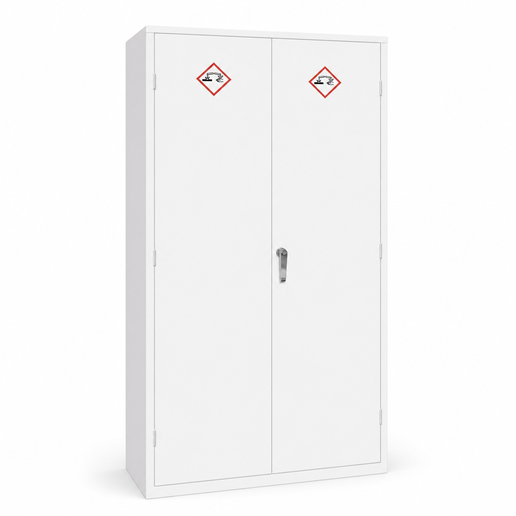 Tall Acid and Alkali Storage Cabinet with Double Doors