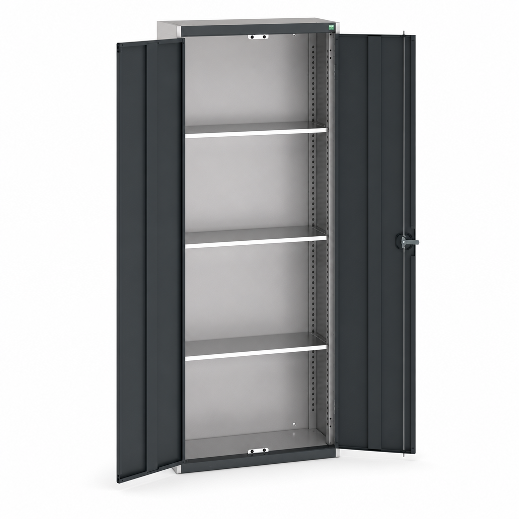 Tall Metal Storage Cupboard with Shelves 2000 x 800mm