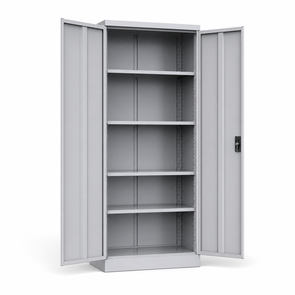 Tall Metal Storage Cupboard with Shelves 2000 x 800mm