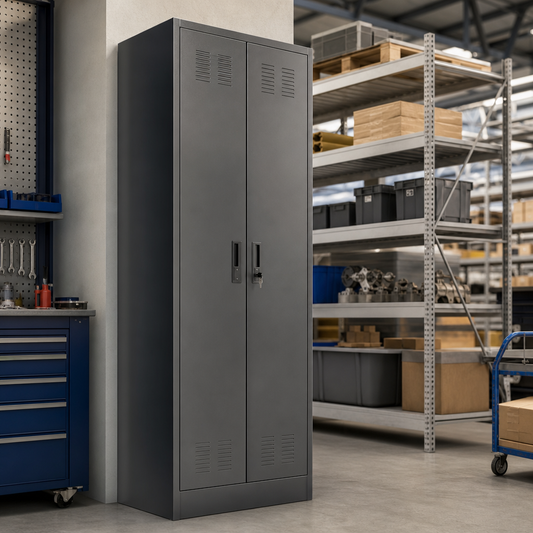 Tall Metal Storage Lockers with 2 Doors – 1800mm High