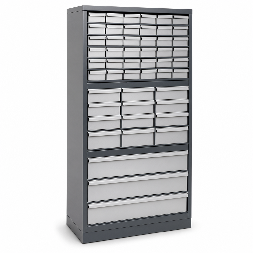 Tall Multi Drawer Mini Workshop Cupboard 2000x1050mm