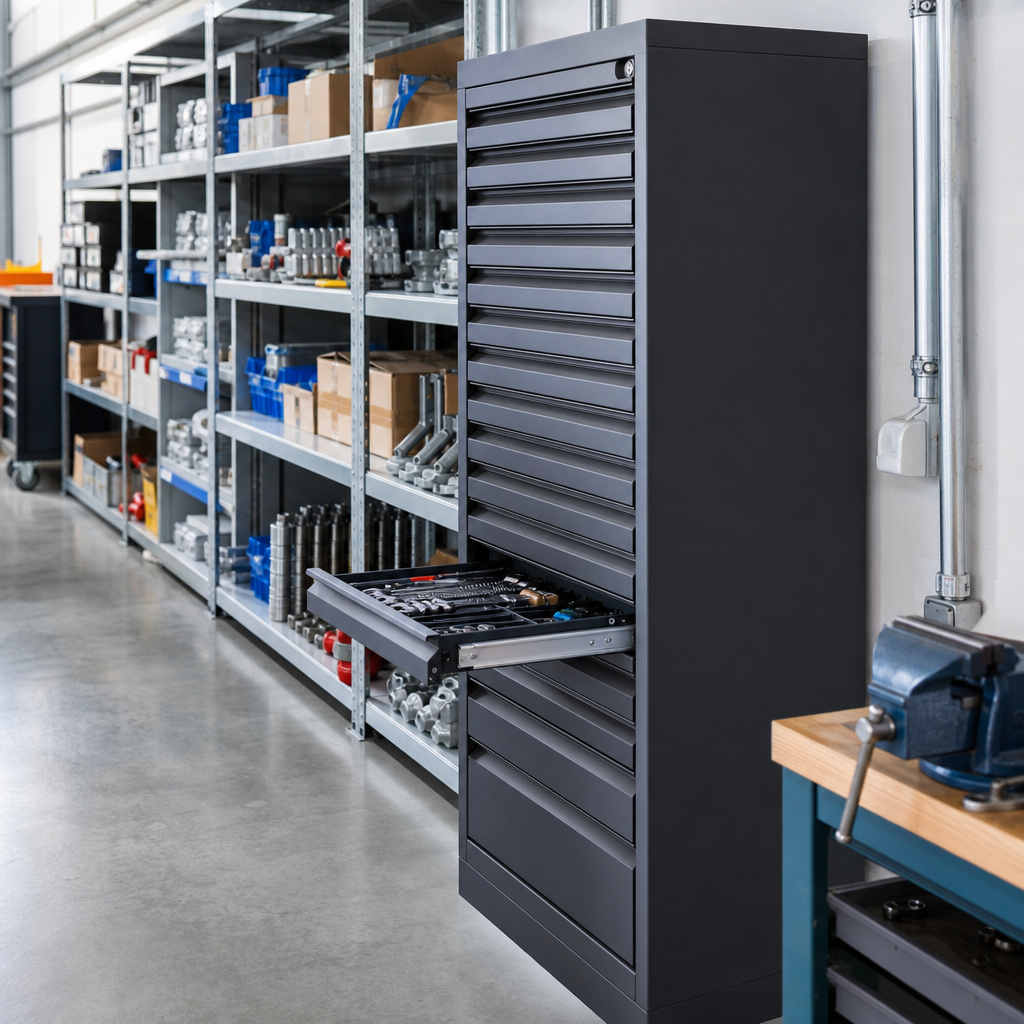 Tall Multi Drawer Tool Storage Cabinet 1600 x 650 x 525mm