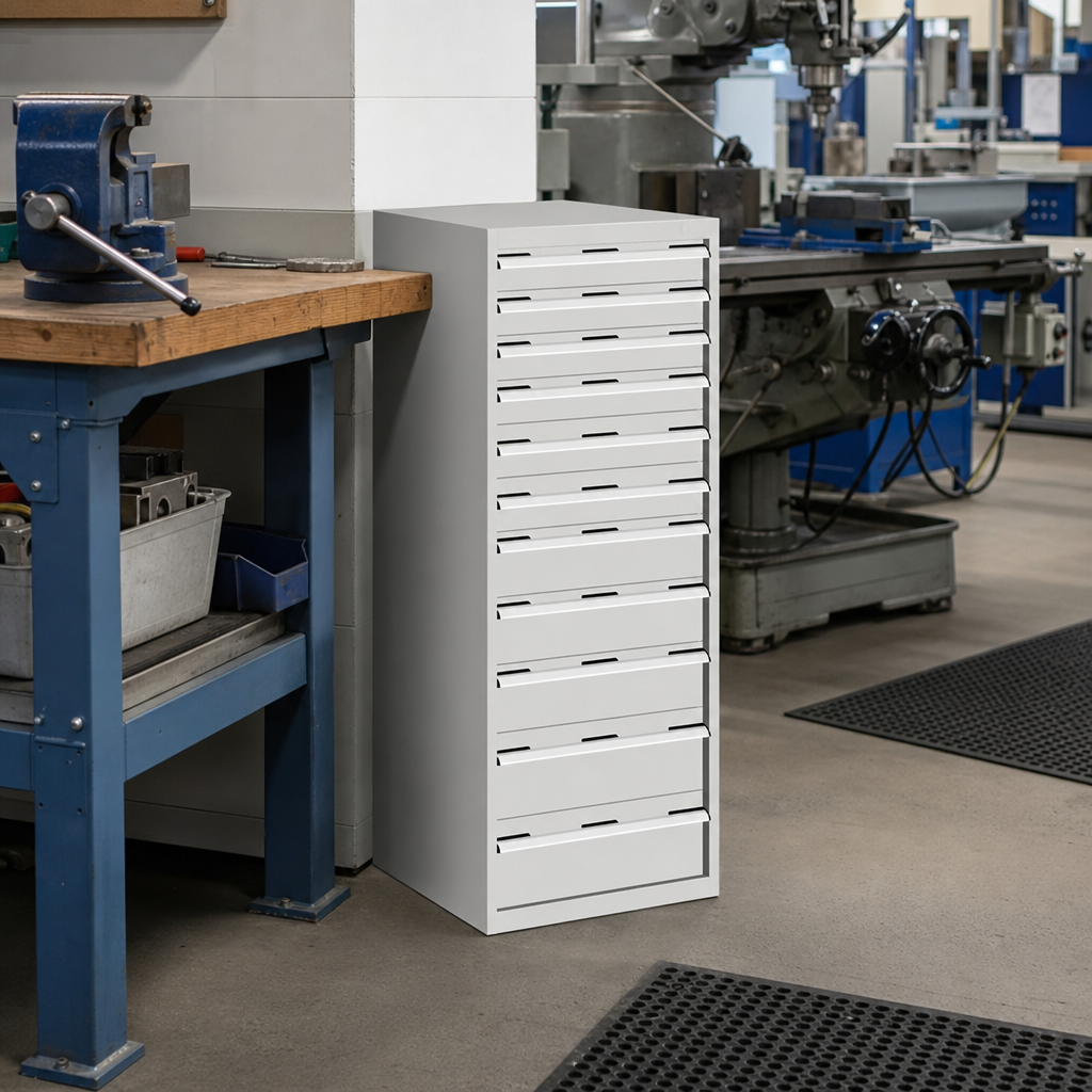 Tall Multi Drawer Tool Storage Cabinet 1600x650x650mm