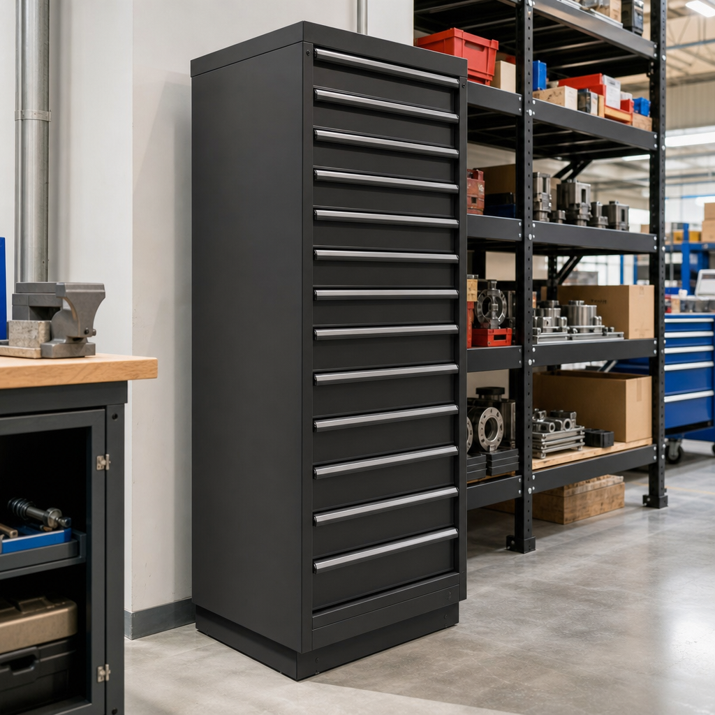 Tall Multi Drawer Tool Storage Cabinet 1600x650x650mm